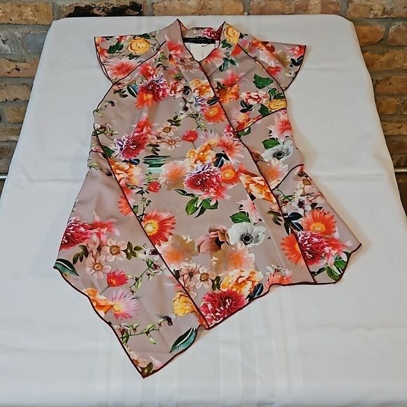 NWT Zara Floral Kimono top size XS - Picture 2 of 10